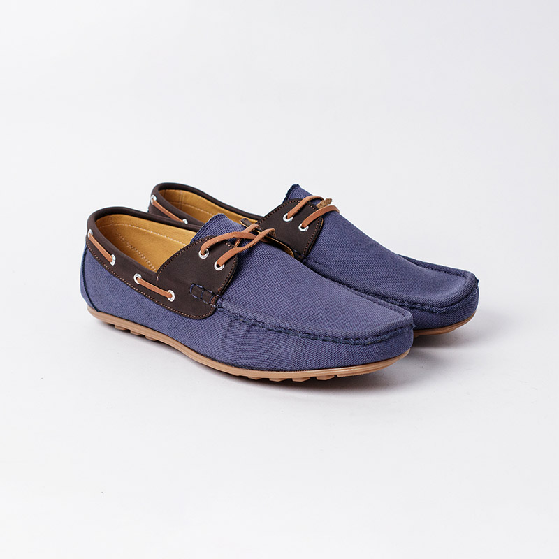 mocasines azules hombre